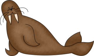 Brown Walrus Drawn Images PNG images