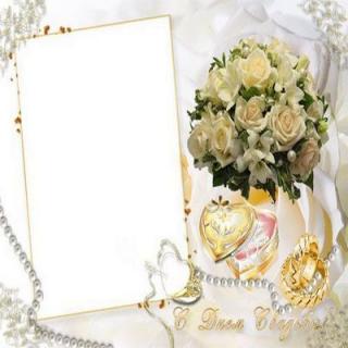 Photo Frame Wedding Png PNG images