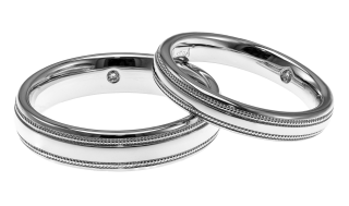 Silver Wedding Rings Png Pic PNG images