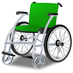 Green Wheelchair Png PNG images