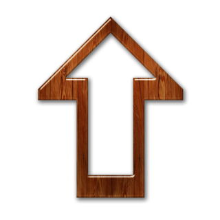 Up Wood Arrow Sign Png PNG images