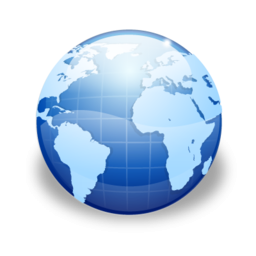 World Icon Blue PNG images