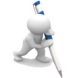 3d Man Writing Png PNG images