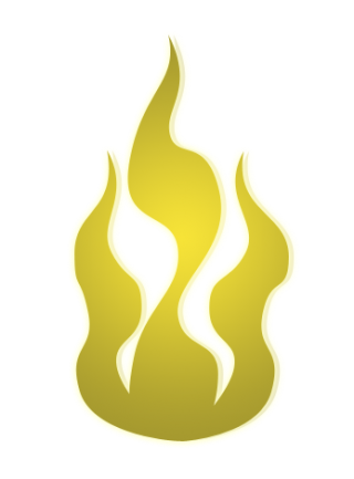 yellow fire flames