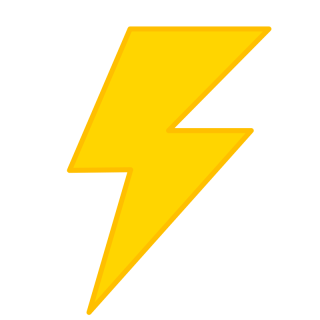 Yellow Lightning Bolt Clipart PNG images