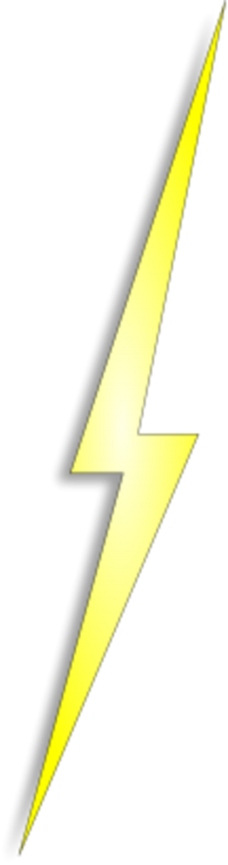 Yellow Lightning Electricity Bolt Thunder PNG images