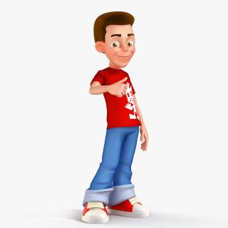 Young Man Character 3d Model PNG images