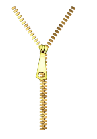 Model Design Gold Zipper PNG images