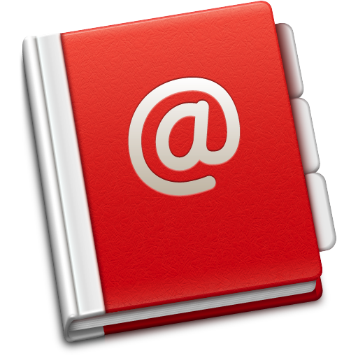 Address Book Icon Soda Red Iconset Trysoda PNG Transparent
