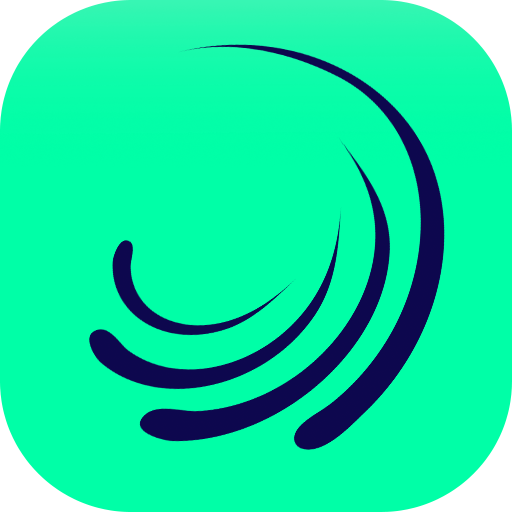 Aesthetic Minimal Blue Swirl On Green Background Logo Alight Motion PNG ...