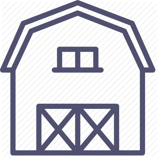 Agriculture, barn, building, farm, storage, storehouse, village icon 