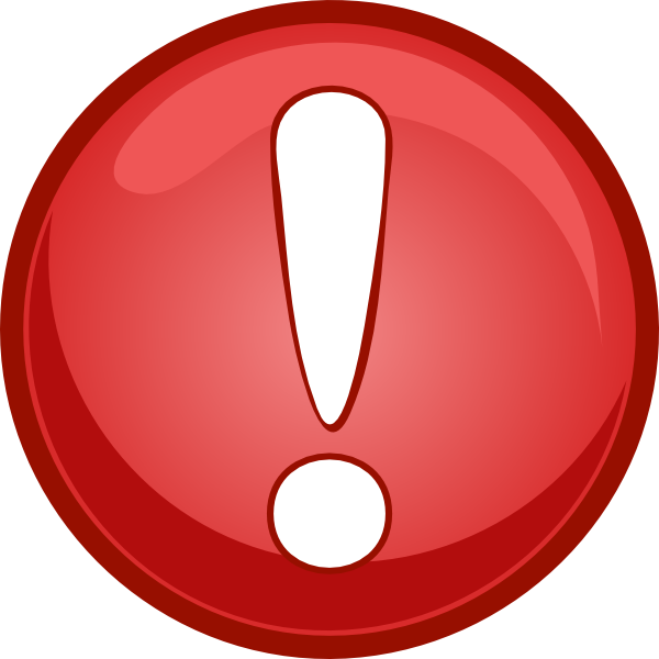 Alert Icon Red Clip Art , royalty #1552 - Free Icons and PNG Backgrounds