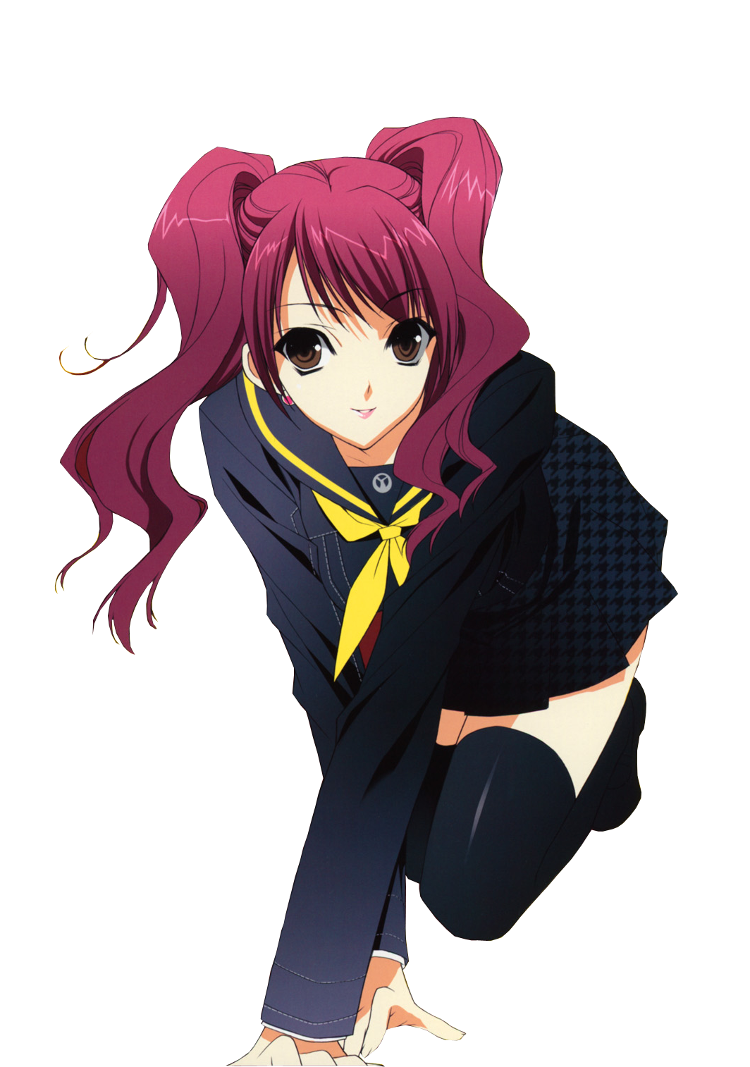 Anime girl PNG transparent image download, size: 480x487px