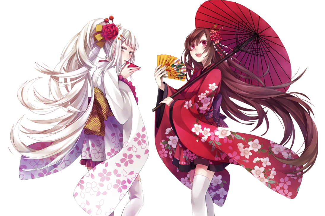 Japanese Anime Girls Png Transparent Background Free Download Freeiconspng