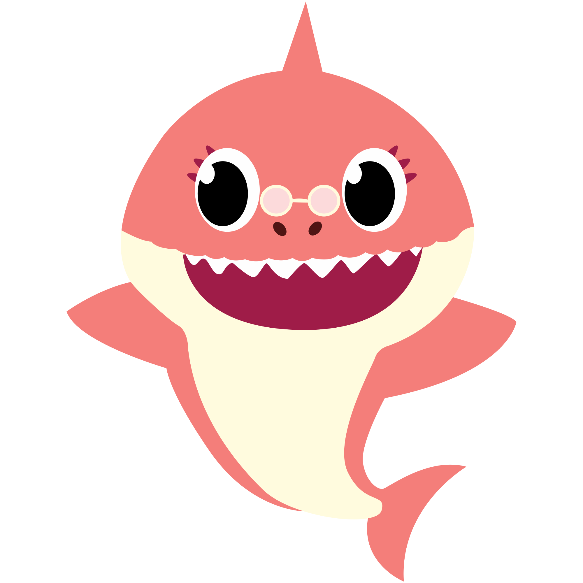 Happy Baby Shark Transparent PNG