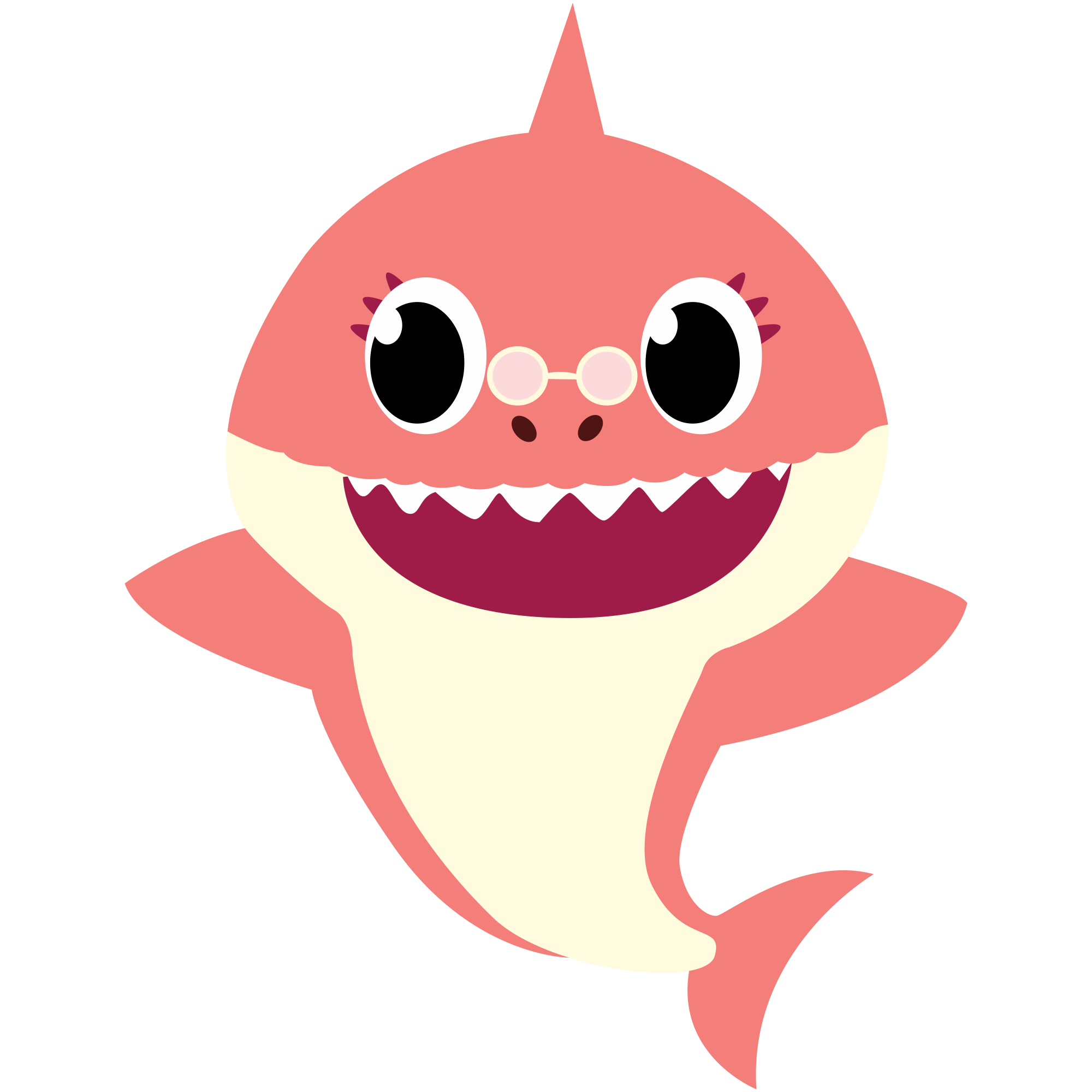 Happy Baby Shark PNG Transparent Background, Free Download #49175