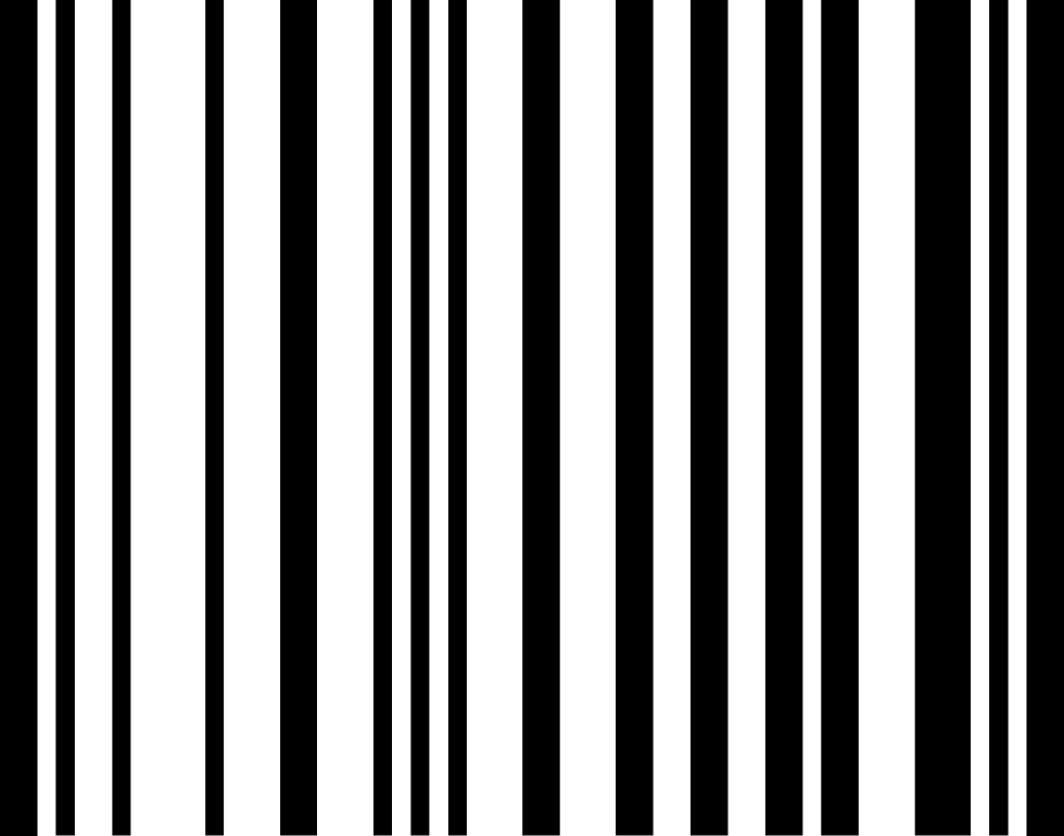 Barcode Style Transparent Stripe Lines