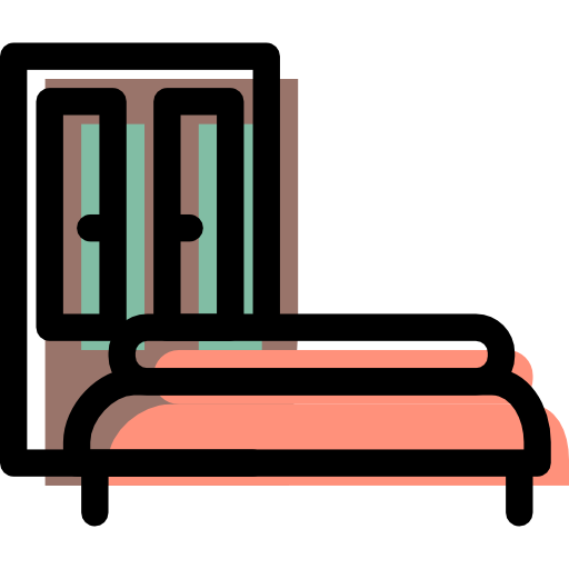 Bedroom Icon, Transparent Bedroom.PNG Images & Vector - FreeIconsPNG