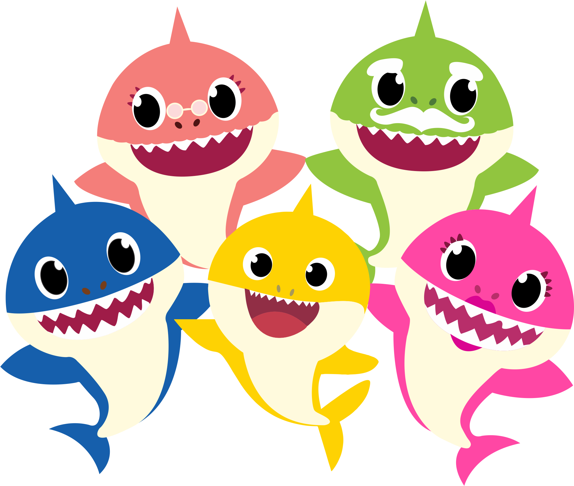 Hd download baby shark group clipart, download free baby shark transparent PNG...