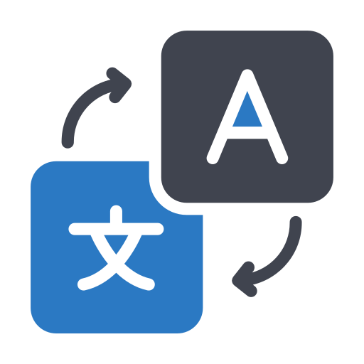 Language Translation and Localization Icon PNG for Digital Interfaces
