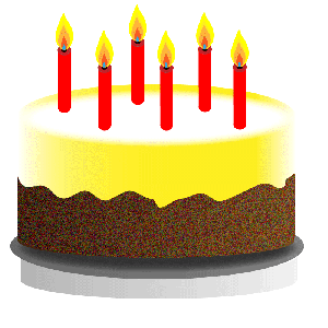 Vector Drawing Birthday Cake