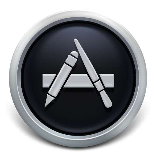 app store icon black