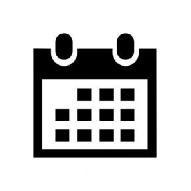 Black Calendar Icon PNG Transparent Background Free Download 11201
