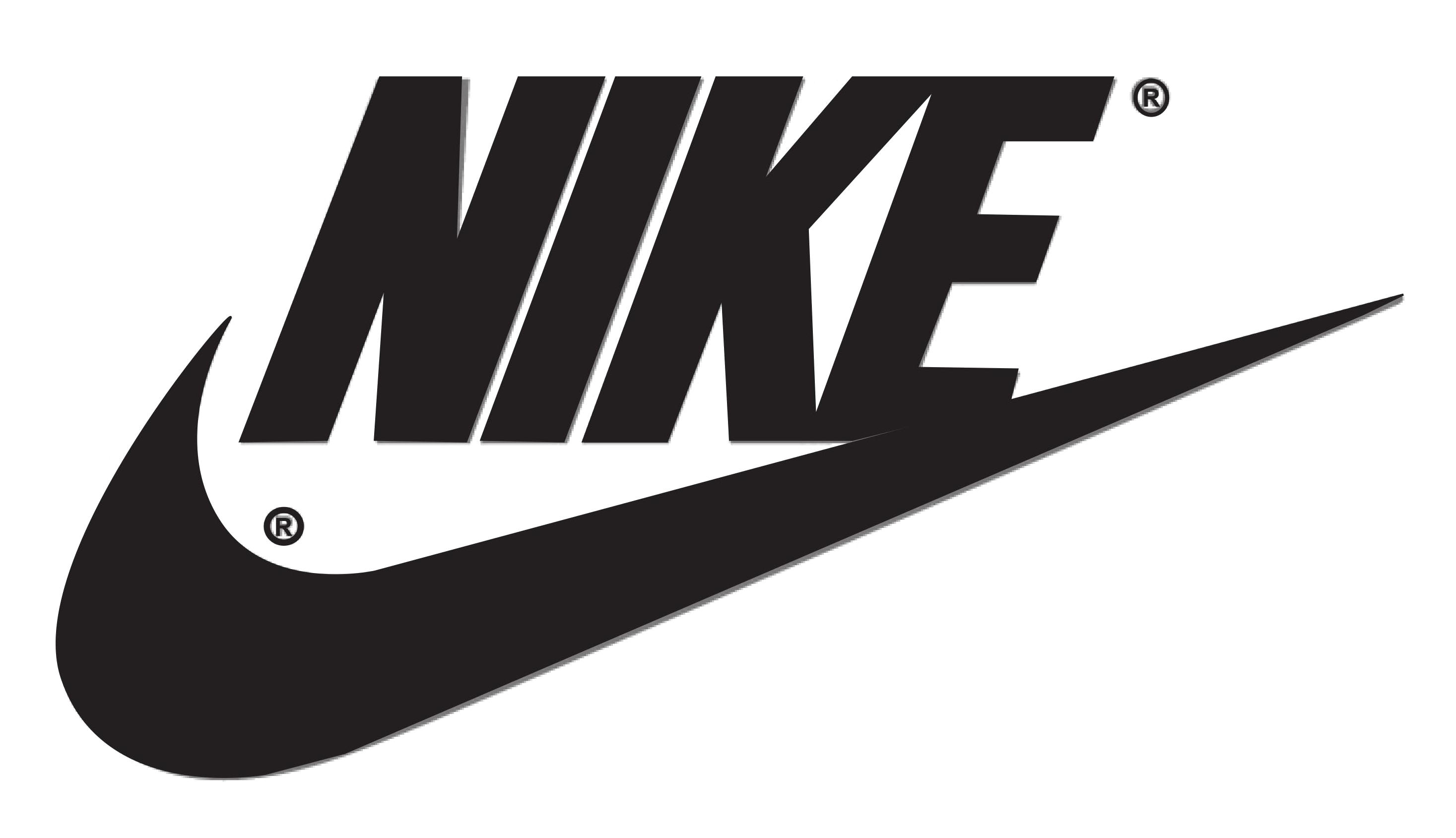 black Nike emblem PNG HD