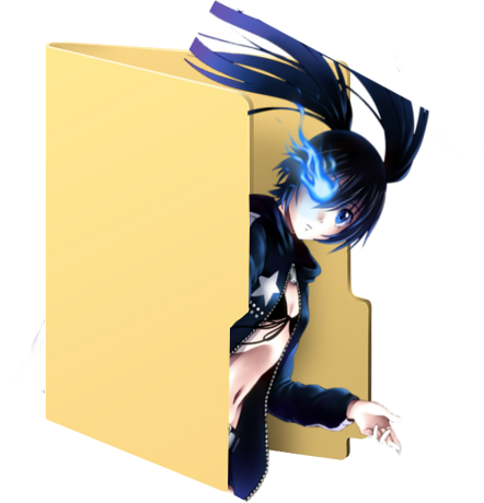 Anime Folder Icon, Anime Folder Icon png