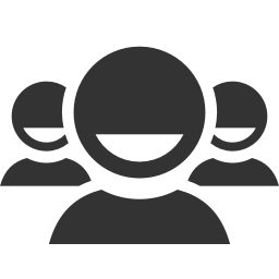 black white group png icon