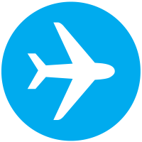 blue, air, aviation, flight, mode, plane, travel icon