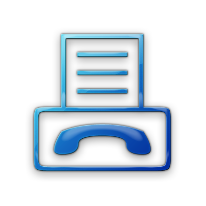 blue business fax 4910 free icons and png backgrounds