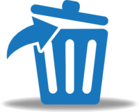 Blue Delete Button PNG Transparent Background, Free Download #28580