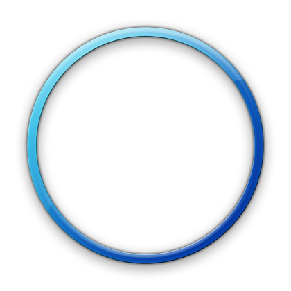 Blue geometric circle icon