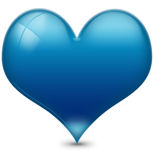 blue heart icon png