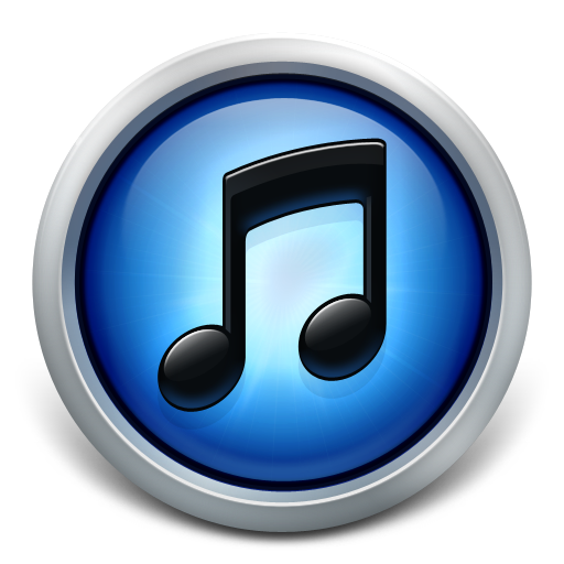 blue iTunes music icon
