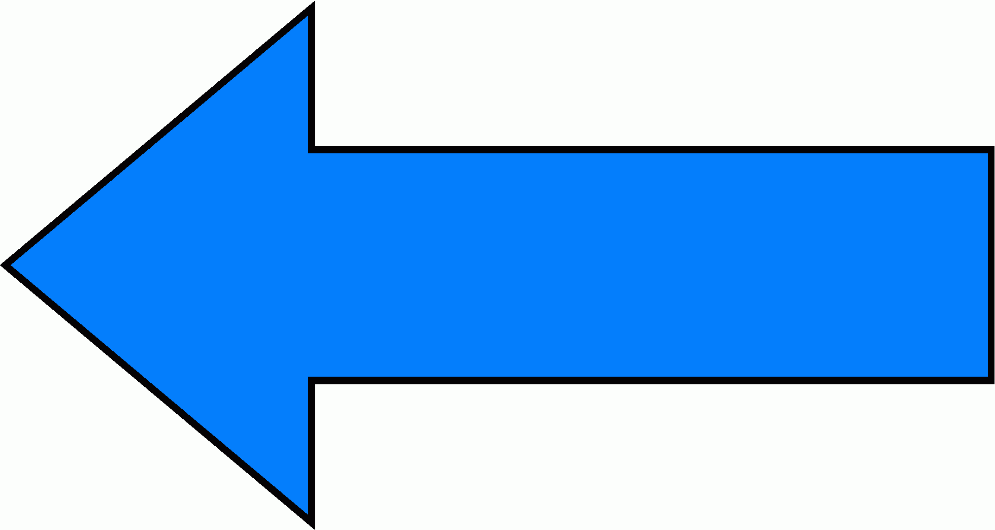 Blue left arrow