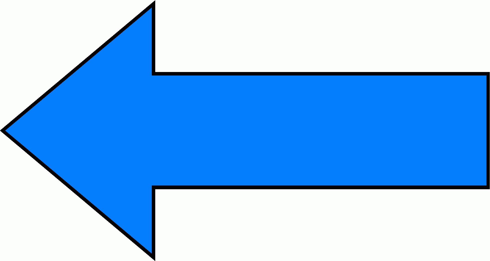 Blue left arrow png transparent background free download 2553