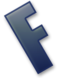 blue letter f icon png