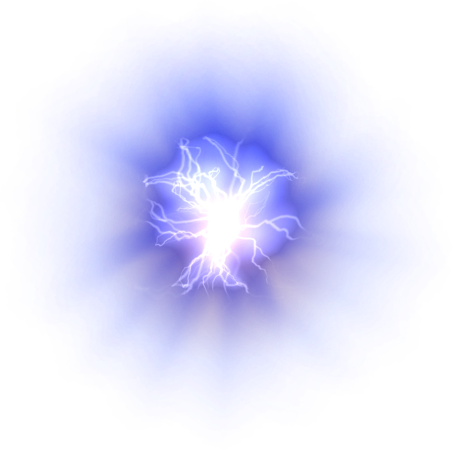 Blue Lightning, Misc electrical element png #44033 - Free Icons and PNG