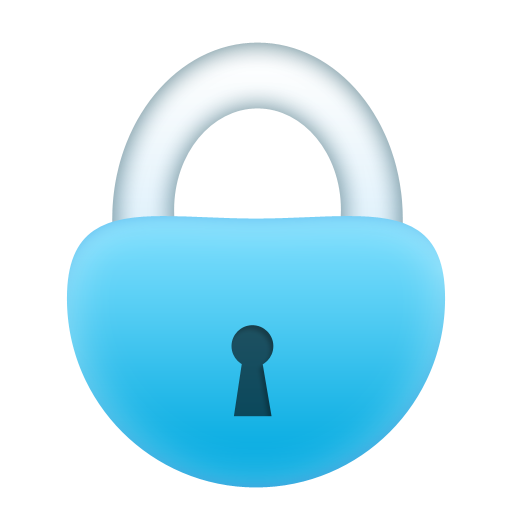 Blue lock icon png transparent background free download 29072