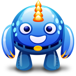Blue monster Icon