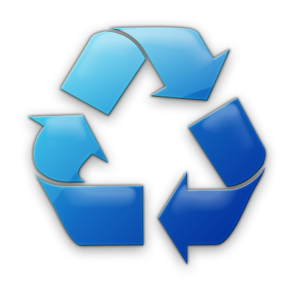 Blue Recycle Logo