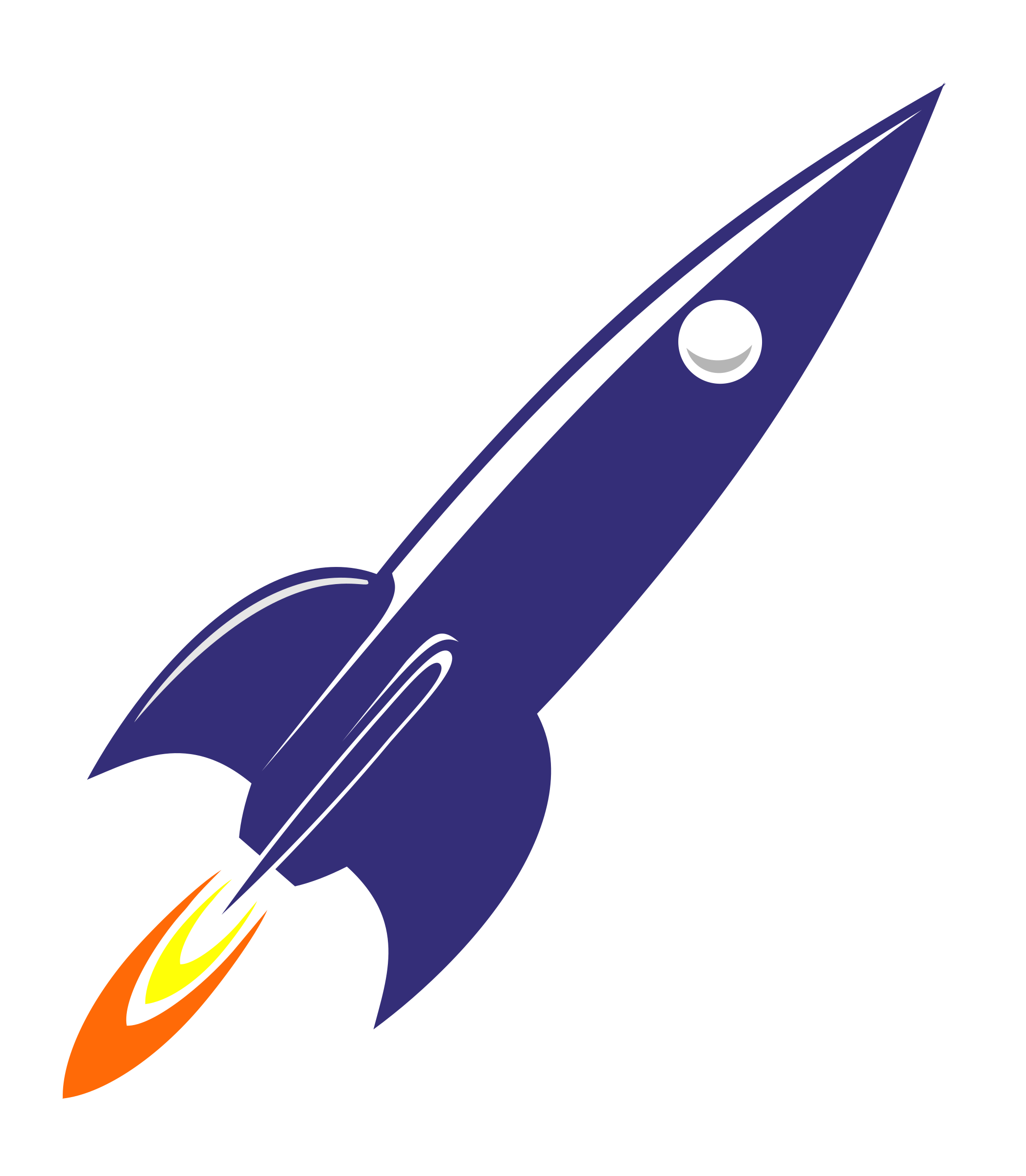 blue rocket png