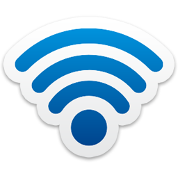 Blue wireless icon png