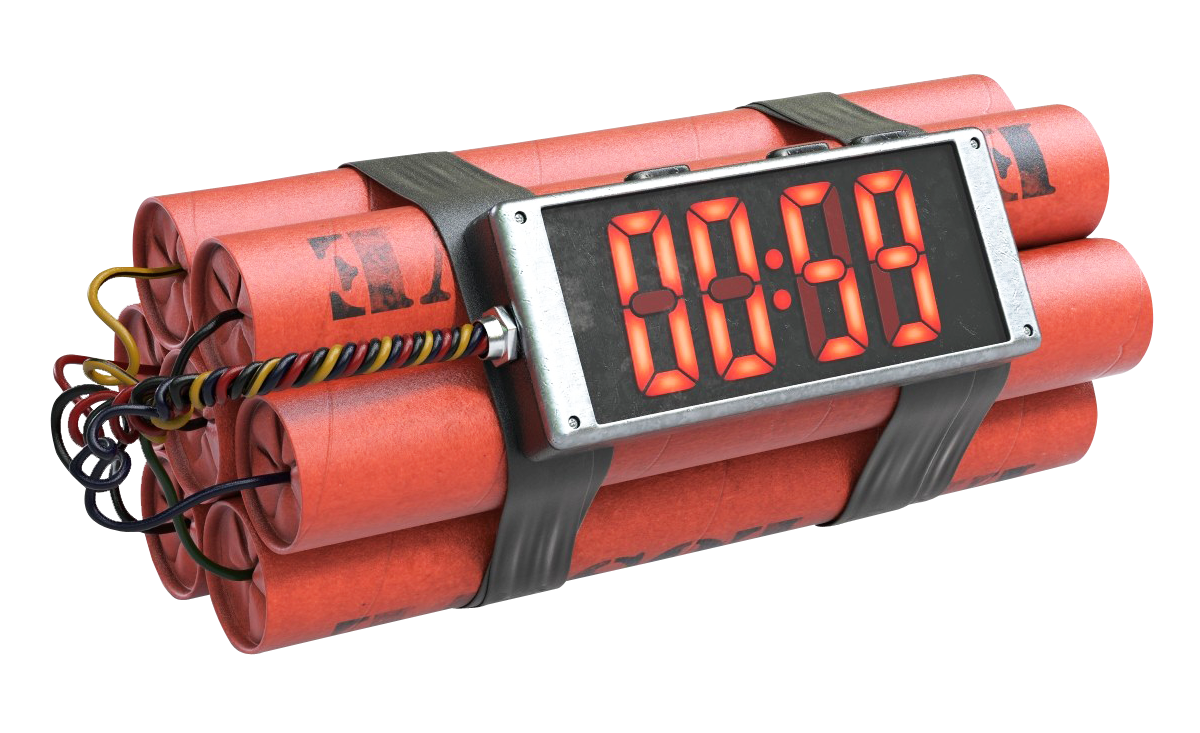 Bomb Clock File PNG Transparent Background, Free Download 46604