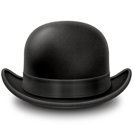 Bowler Hat Icon 512x512, 239.09 KB, Hat PNG Download - FreeIconsPNG