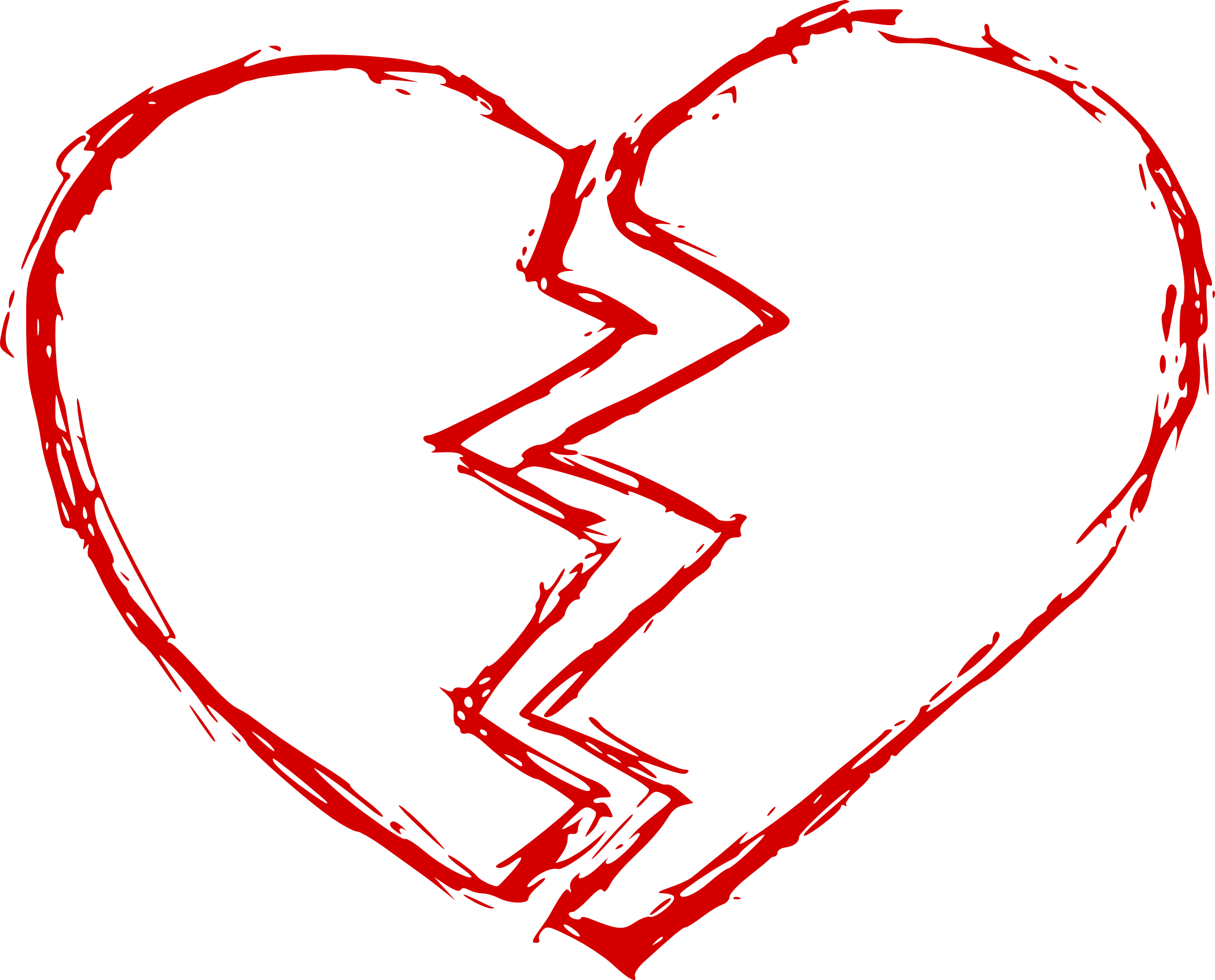 broken heart clipart transparent