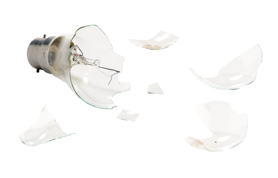 Broken Light Bulb PNG Transparent Background, Free Download 20778