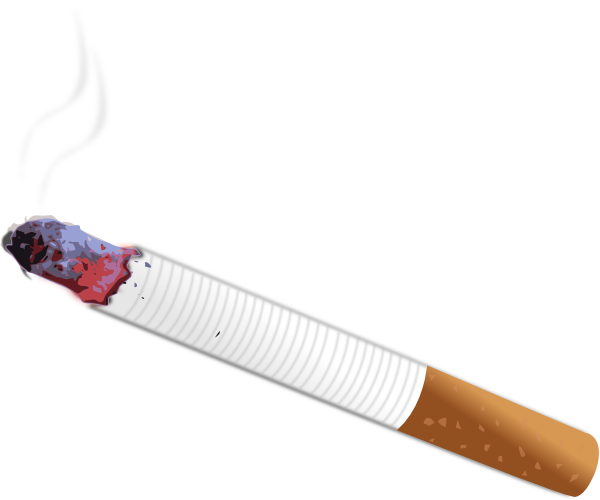 Burning Cigarette Clip Art 